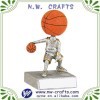 Resin Basketball Playing Man Figure