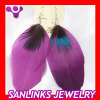 Purple Jaderic Bohemia Styles Feather Earrings