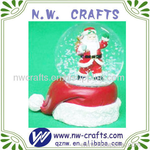 Cute Santa Clause Standing on Christmas Hat Gift
