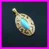 Fashion gold plated FJ pendant 1620234