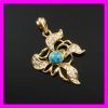 18K gold plated folwer pendant 1620245