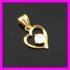 zircon gold plating FJ pendant 1620258