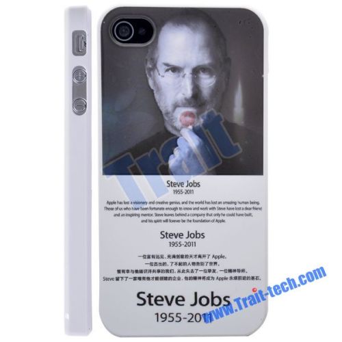 1955-2011 Steve Jobs Tribute Memorial Case Cover for iPhone 4