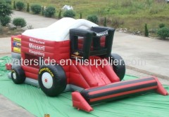 truck inflatable moon bounce