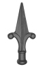 wrought iron spear point