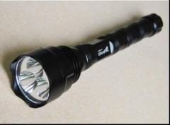 High power waterproof flashlight with LC18650 battery,made of aluminum