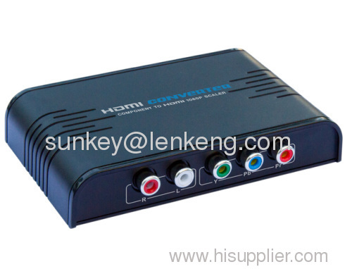 LKV356 Component + Audio to HDMI 1080P Scaler