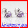 Cheap silver stud earrings wholesale with cubic zirconia