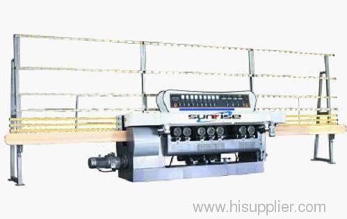 Glass straight line beveling edger machine