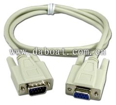 RS232 serial cable Male/Female terminated cable