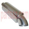 stainless steel muffler with bend tip