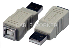 USB Compliant Type A Male to B Female Adaptor
