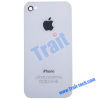 New Arrivals! Glass and Metal Meterial Battery Back Cover, Back Housing for iPhone 4S(White)