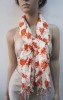 100% viscose printed scarf