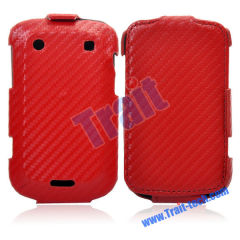Wholesale BlackBerry Bold Leather Case, Woven Skin Leather Flip Case Cover for BlackBerry Bold 9900/ 9930(Red)