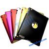 Hole Design Silicone + Aluminium Metal Hard Back Cover for iPad 2