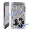 Flower Pattern Rhinestone Diamond Case for iPod Touch 4