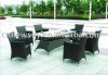 outdoor pe rattan furniture dining room set