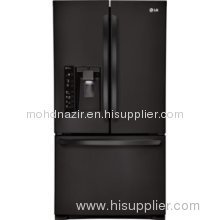 LG 31.0 cu. ft. French Door Refrigerator with Thru-the-Door Ice and Water - Smooth Black LFX31925SB