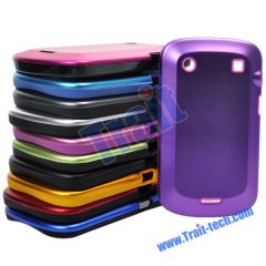 Wholesale Graceful Soft Silicone Frame with Aluminium Cover Hard Case for BlackBerry Bold 9900/ 9930