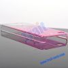 Water Drops Style Protective Plastic Back Case for iPhone 4 (Pink + White)