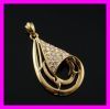 18k gold plated zircon pendant 1620320