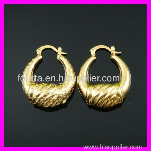 FJ 18k gold plated African earring 1210248 igp