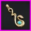 Hot girls 18k gold plated pendant FJ 1620339