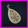 Drop water 18K gold plated allah pendant 1620360