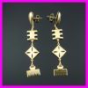 18k gold plated earring 1210683