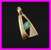 golden plated zircon pendant 1620601