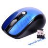 2.4G Wireless Notebook Optical Mouse, Blue