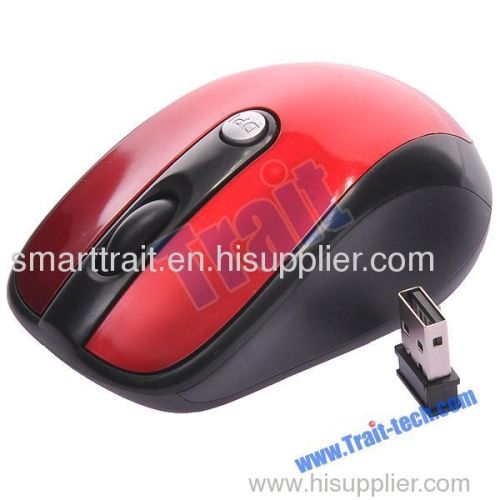 2.4GHz Wireless Optical Mouse for Home and Office Use, Red