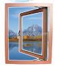 Aluminum wood side hung window