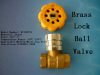 Brass block ball valve for water ,oil and gas