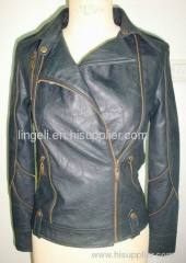 Women PU Leather Jacket HY0026