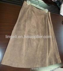 Women Pig Suede Skirt HS2021