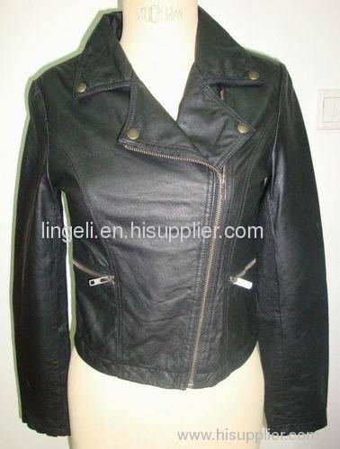 Women Pig Leather Jacket HS2236