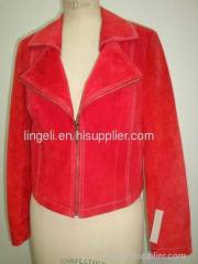 Women Pig Suede Jacket HS2012