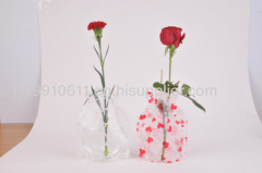 Vase, Foldable vase, Plastic disposable