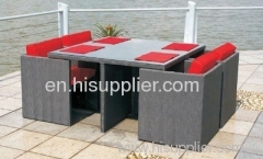 Garden fabric furniture table chairs
