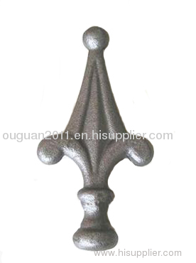 Wrought iron spear head