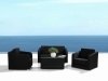 Outdoor furniture textile sofa set