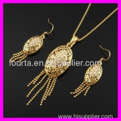 Indian Gold Plated Jewelry Set 1120342