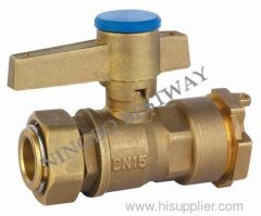 Brass Lockable Ball Valve/Brass anti-theft Ball Valve