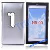 Aluminum Metal Skin with Silicone Side Hard Case Cover for Nokia N9 N9-00(Silver)