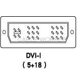 DVI-I single link Male to Male - DVI Cable - Digital and Analog