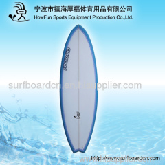 PU surfboard+logo+fiberglass+fin set up