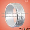 New Men Wedding Ring Carving White Tungsten Ring