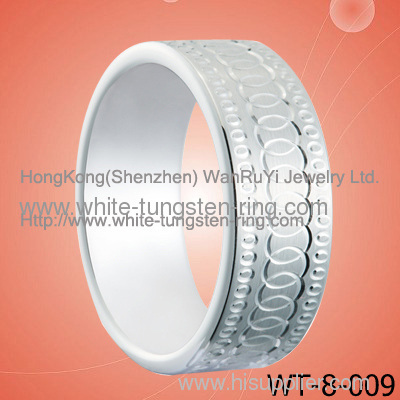 New Band White Tungsten Band Tungsten Carbide Ring